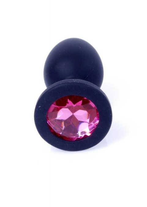 Plug-Jewellery Black Silicon PLUG Small- Pink Diamond Boss of toys