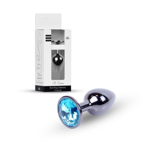 Plug-Jewellery Dark Silver PLUG- Light Blue Boss of toys