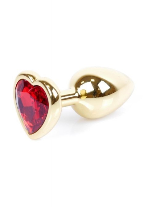 Plug-Jewellery Gold Heart PLUG- Red Boss of toys