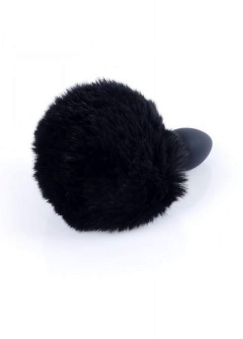 Plug-Jewellery Silicon PLUG - Bunny Tail - Black Boss of toys