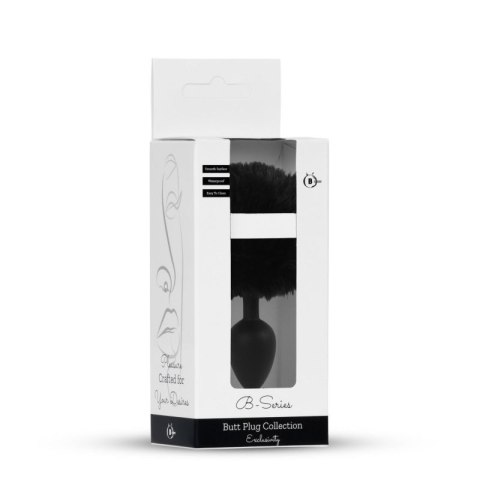 Plug-Jewellery Silicon PLUG - Bunny Tail - Black Boss of toys