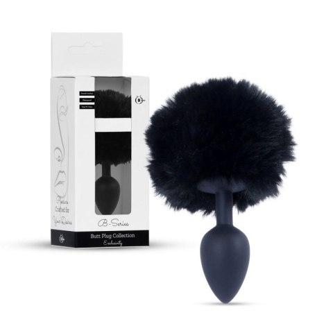 Plug-Jewellery Silicon PLUG - Bunny Tail - Black Boss of toys
