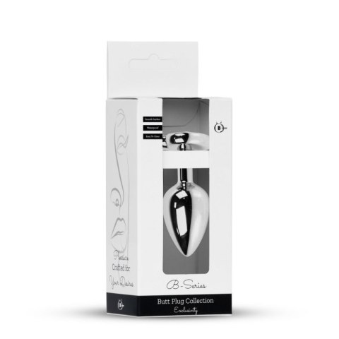 Plug-Jewellery Silver Heart PLUG- Dark Blue Boss of toys
