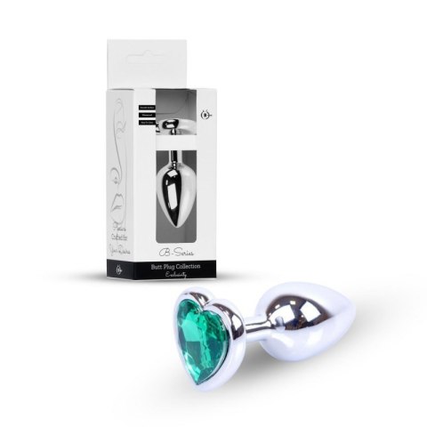 Plug-Jewellery Silver Heart PLUG- Green Boss of toys