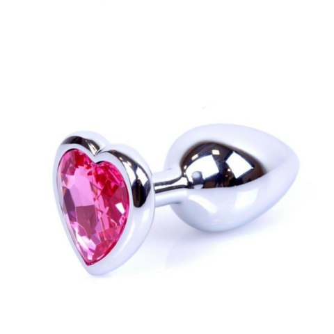 Plug-Jewellery Silver Heart PLUG- Pink Boss of toys