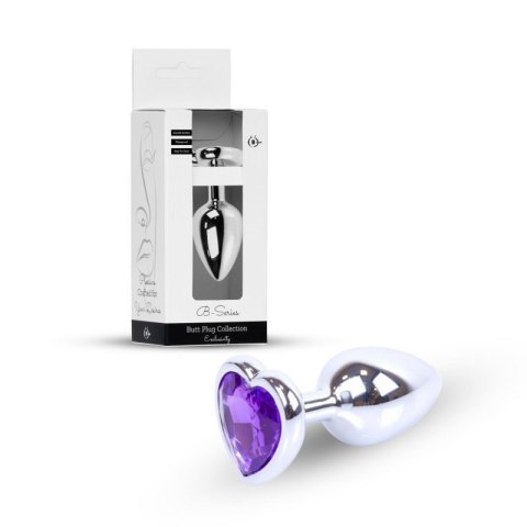 Plug-Jewellery Silver Heart PLUG- Purple Boss of toys