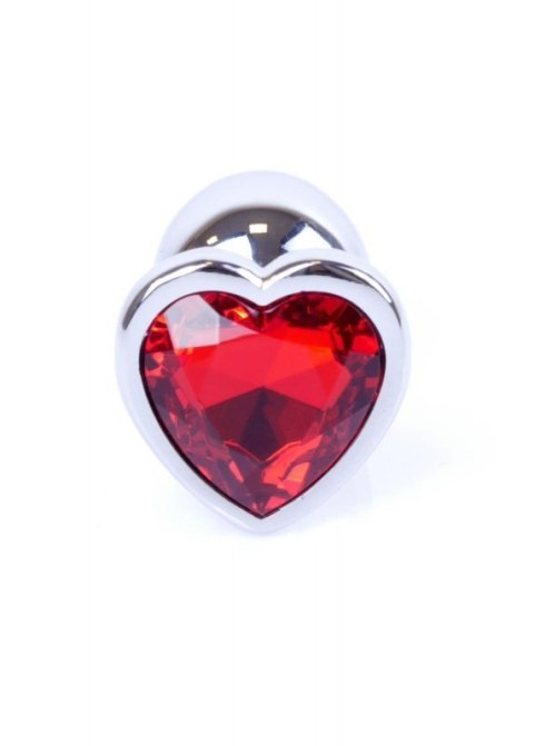 Plug-Jewellery Silver Heart PLUG- Red Boss of toys
