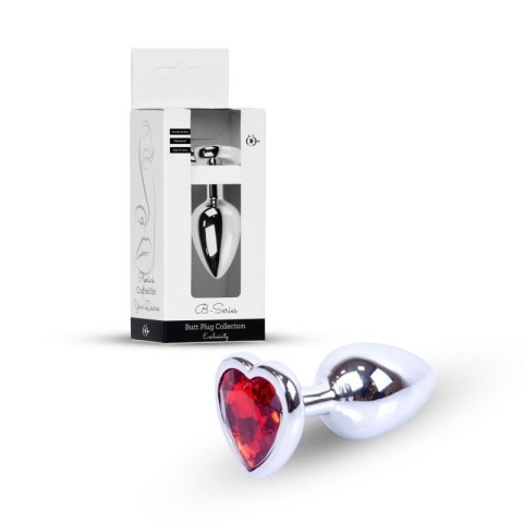 Plug-Jewellery Silver Heart PLUG- Red Boss of toys