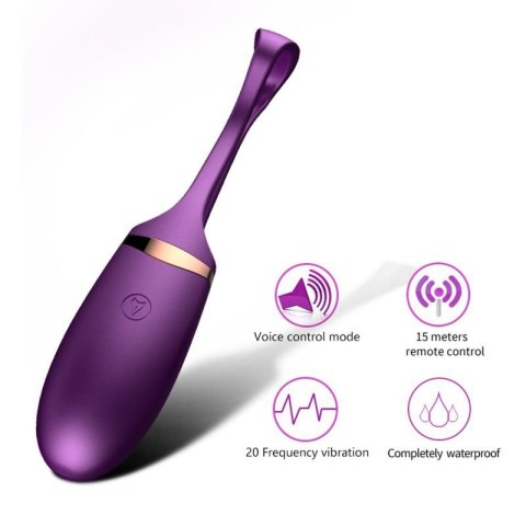 Jajko/wibr-Vibrating Silicone Love EGG USB 10 Function / Voice Control Boss of toys