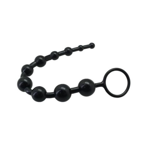 Palline anali Timeless Jelly 10 colore nero Boss of toys
