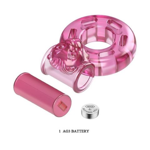 BAILE - Vibrating Cock Ring Bear Pink Boss of toys