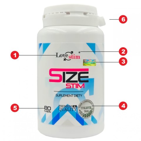Size stim 80kaps suplement diety dla panów LoveStim