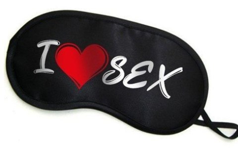 Maska- Opaska na oczy "" I LOVE SEX"" Boss of toys