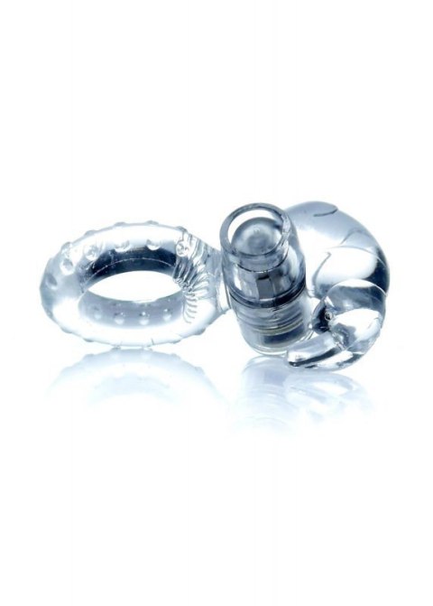 Pierścień-Rabbit Vibro CockRing Clear Boss of toys