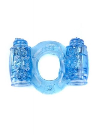 Pierścień-Vibrating CockRing Double Blue Boss of toys