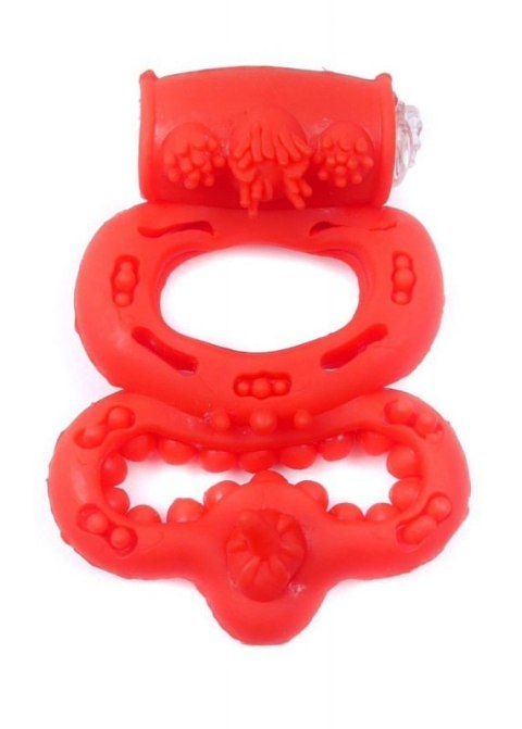 Pierścień-Vibrating CockRing Red Boss of toys