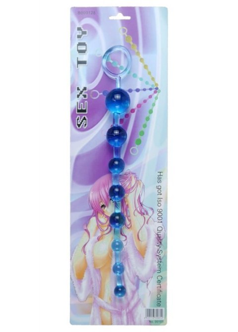 Plug/kulki-Jelly Anal 10 Beads Blue Boss of toys