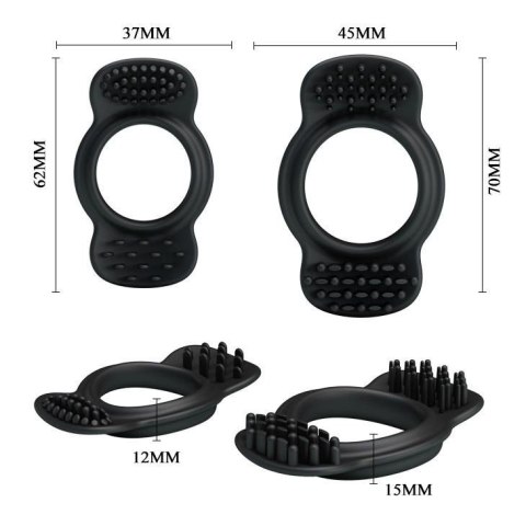 BAILE - Double cock ring Boss of toys