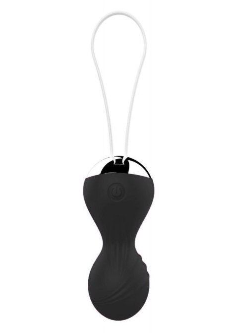 Kulki-Vibrating Silicone Kegel Balls USB 10 Function / Remote control -Black Boss of toys