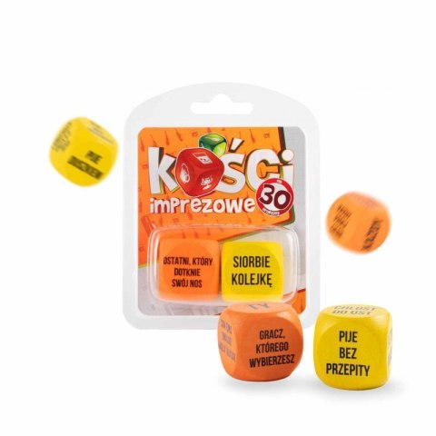 Zabawka - Kości imprezowe- na 30 urodziny - różne kolory Boss of toys