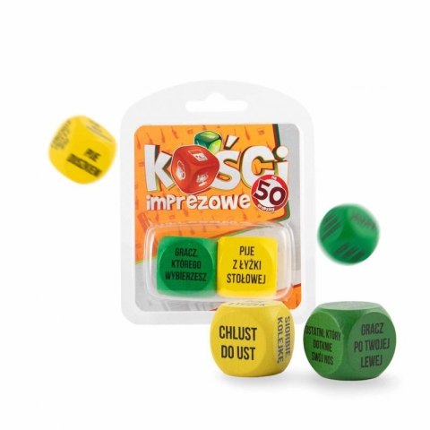 Zabawka - Kości imprezowe- na 50 urodziny - różne kolory Boss of toys
