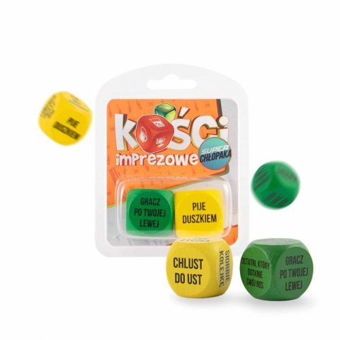 Zabawka - Kości imprezowe - super chłopaka - różne kolory Boss of toys