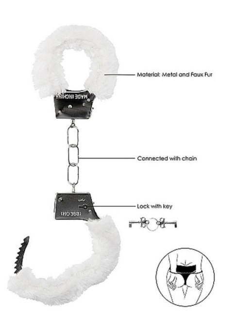 Beginner""s Handcuffs Furry - White Boss of toys