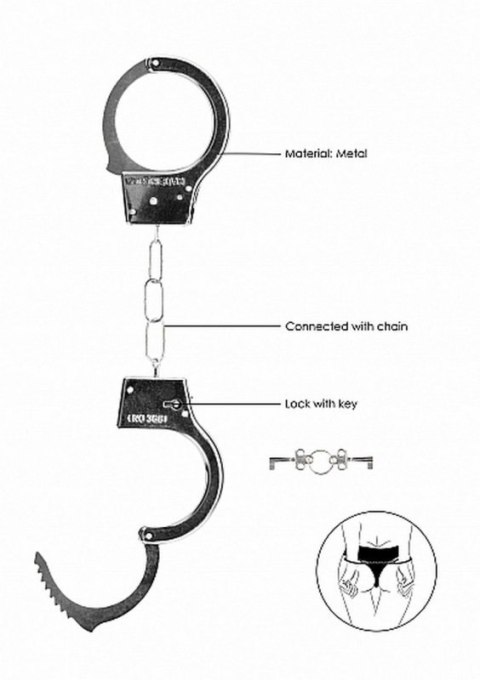 Beginner""s Handcuffs - Metal Boss of toys