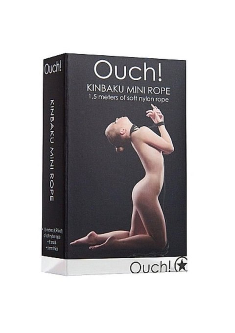 Kinbaku Mini Rope - 1,5m - Black Boss of toys