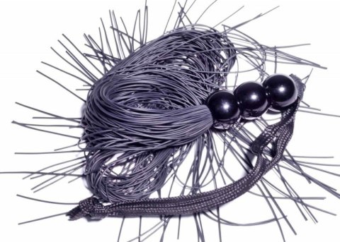 Silicone Whip Black 10"" - Fetish B - Series Boss of toys