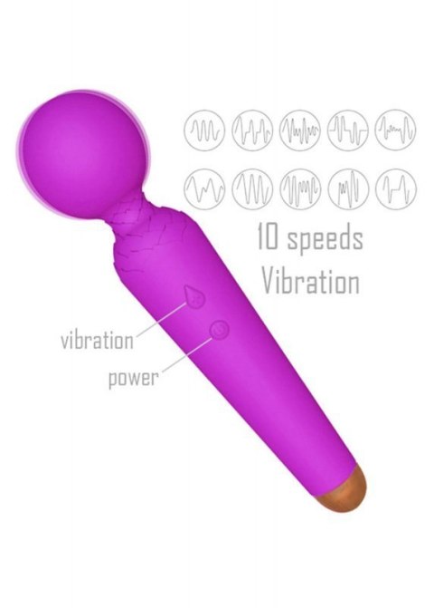Stymulator-Rechargeable Power Wand USB 10 Functions - Blue Boss of toys