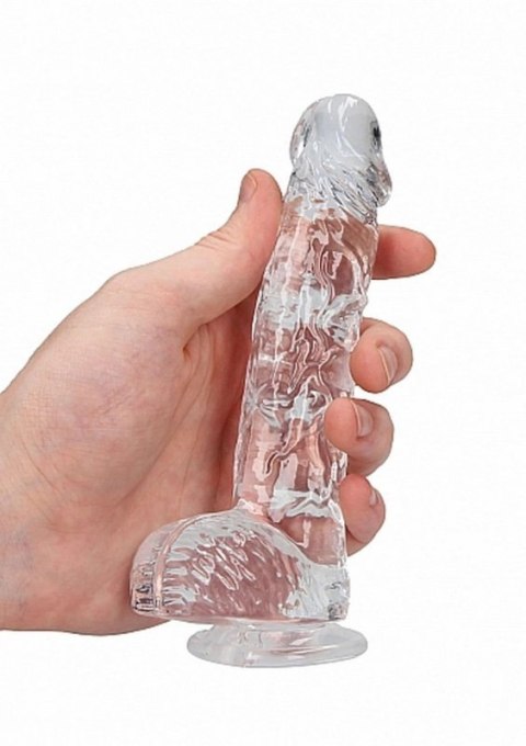 6"" / 15 cm Realistic Dildo With Balls - Transparent Boss of toys