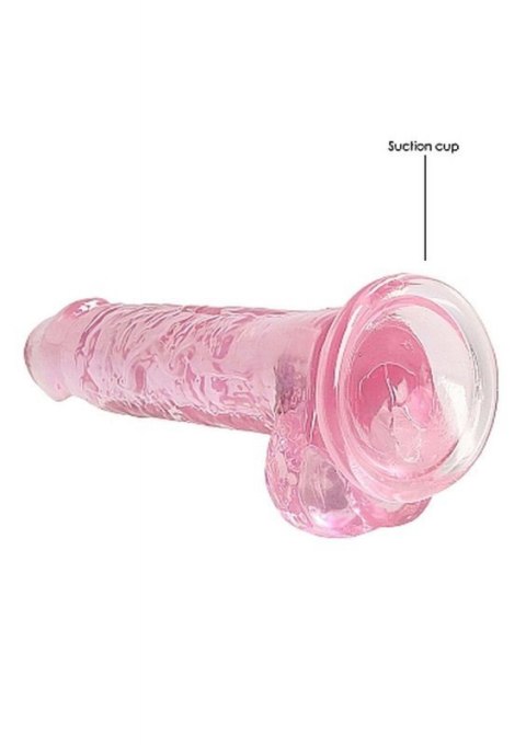 7"" / 18 cm Realistic Dildo With Balls - Pink Boss of toys