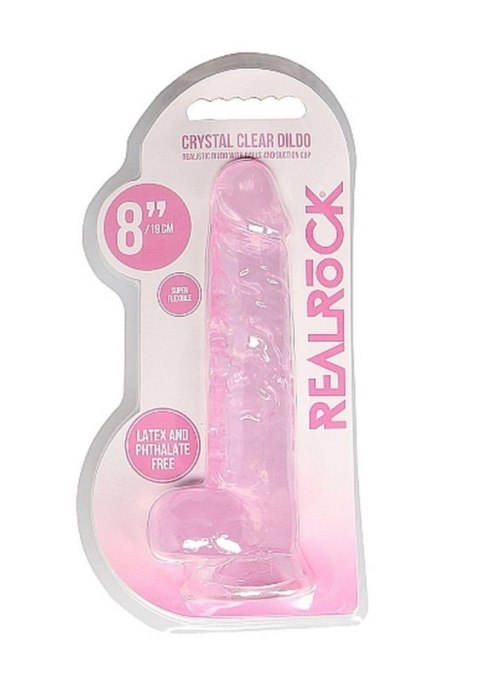 8"" / 20 cm Realistic Dildo With Balls - Pink Boss of toys
