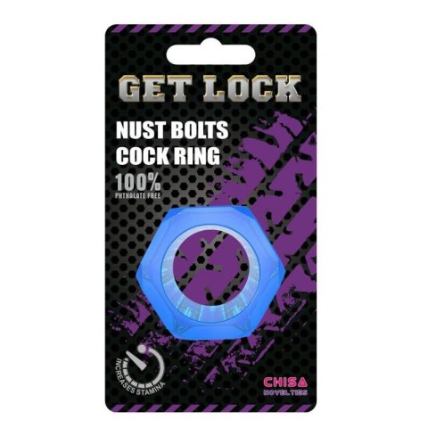 Nust Bolts Cock Ring-Blue Boss of toys