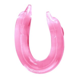 BAILE- DOUBLE DOLPHIN, Bendable pink Boss of toys