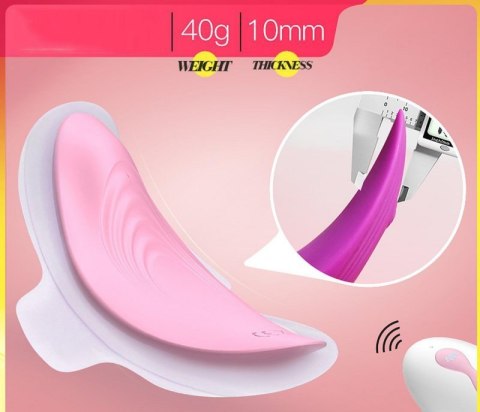 Ultrathin Wearable remote mini vibe PINK Boss of toys