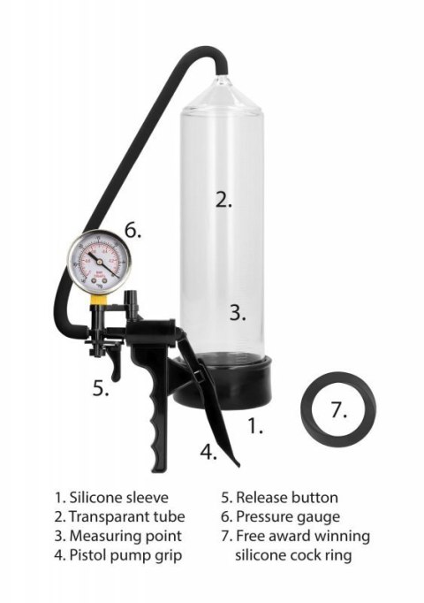Elite Beginner Pump With PSI Gauge - Transparent Boss of toys