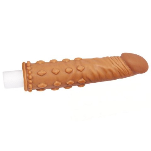 Add 2"" Pleasure X Tender Penis Sleeve Brown Boss of toys