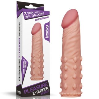 Add 2"" Pleasure X Tender Penis Sleeve Flesh Boss of toys