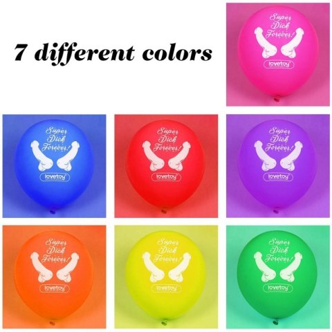 Super Dick Forever Bachelorette Balloons(Pack of 7) Boss of toys