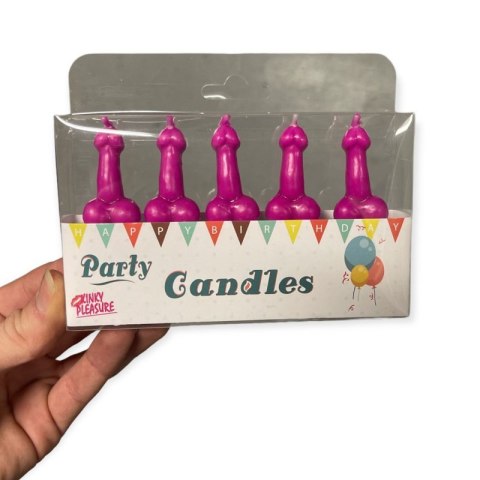 Świeczki-Party Penis Candles 5pcs Pack Pink Boss of toys