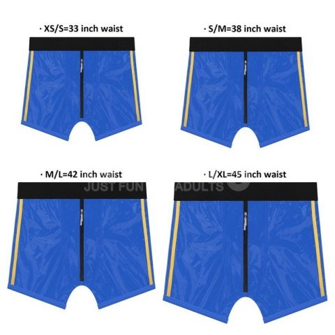 Chic Strap-On shorts (36 - 39 inch waist) Blue Boss of toys