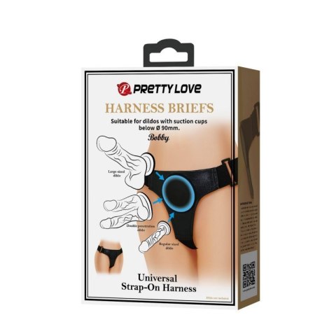 PRETTY LOVE - HARNESS BRIEFS- Bobby, Universal Strap-On Harness Boss of toys
