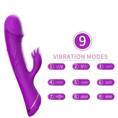 Rubberco Purple, 2* 9 vibration functions Boss of toys