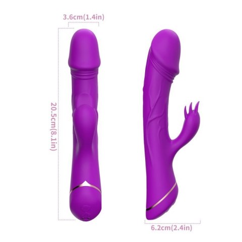 Rubberco Purple, 2* 9 vibration functions Boss of toys