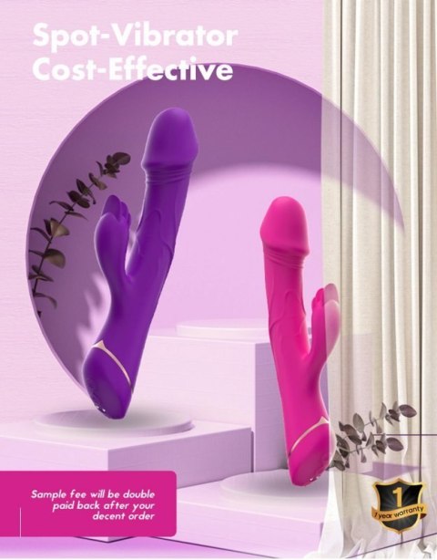 Rubberco Purple, 2* 9 vibration functions Boss of toys