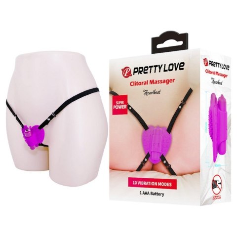 PRETTY LOVE - Clitoral Massager, Heartbeat, 10 vibration functions Boss of toys