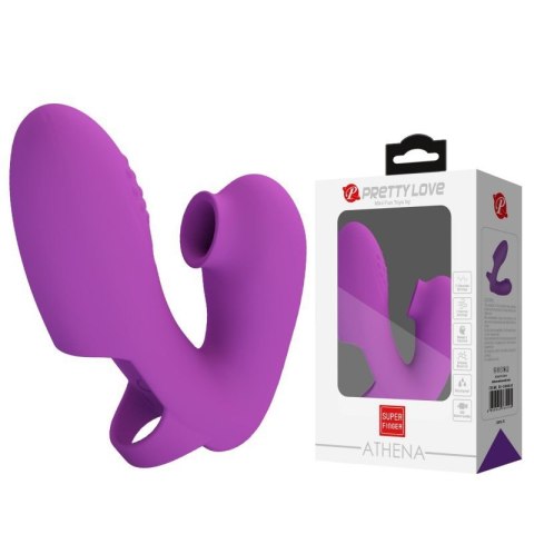 PRETTY LOVE - Super Finger ATHENA Purple, 7 vibration functions 7 tapping functions Memory function Boss of toys