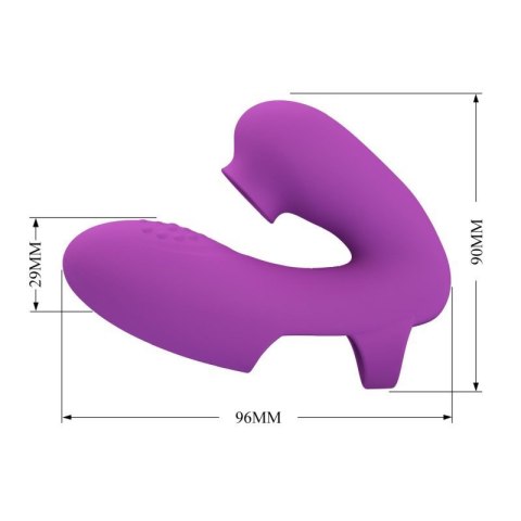 PRETTY LOVE - Super Finger ATHENA Purple, 7 vibration functions 7 tapping functions Memory function Boss of toys
